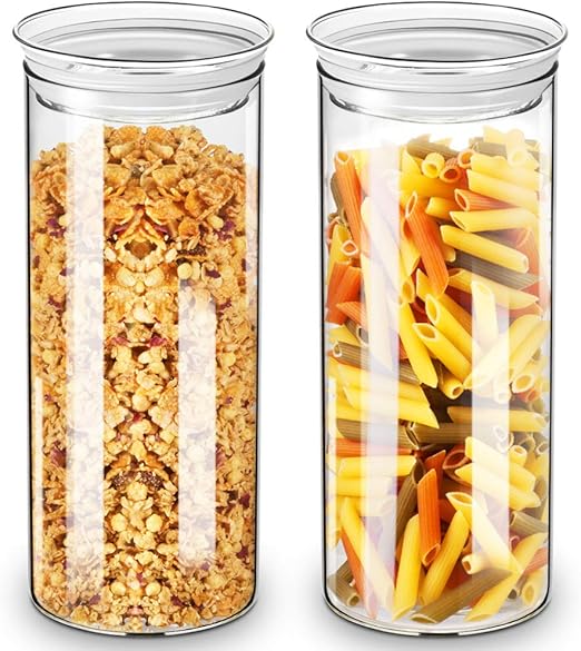 glass cereal jars