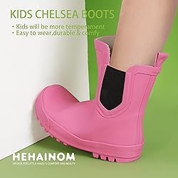 Hehainom Girls Rain Boots Toddler Kids Rain Boots