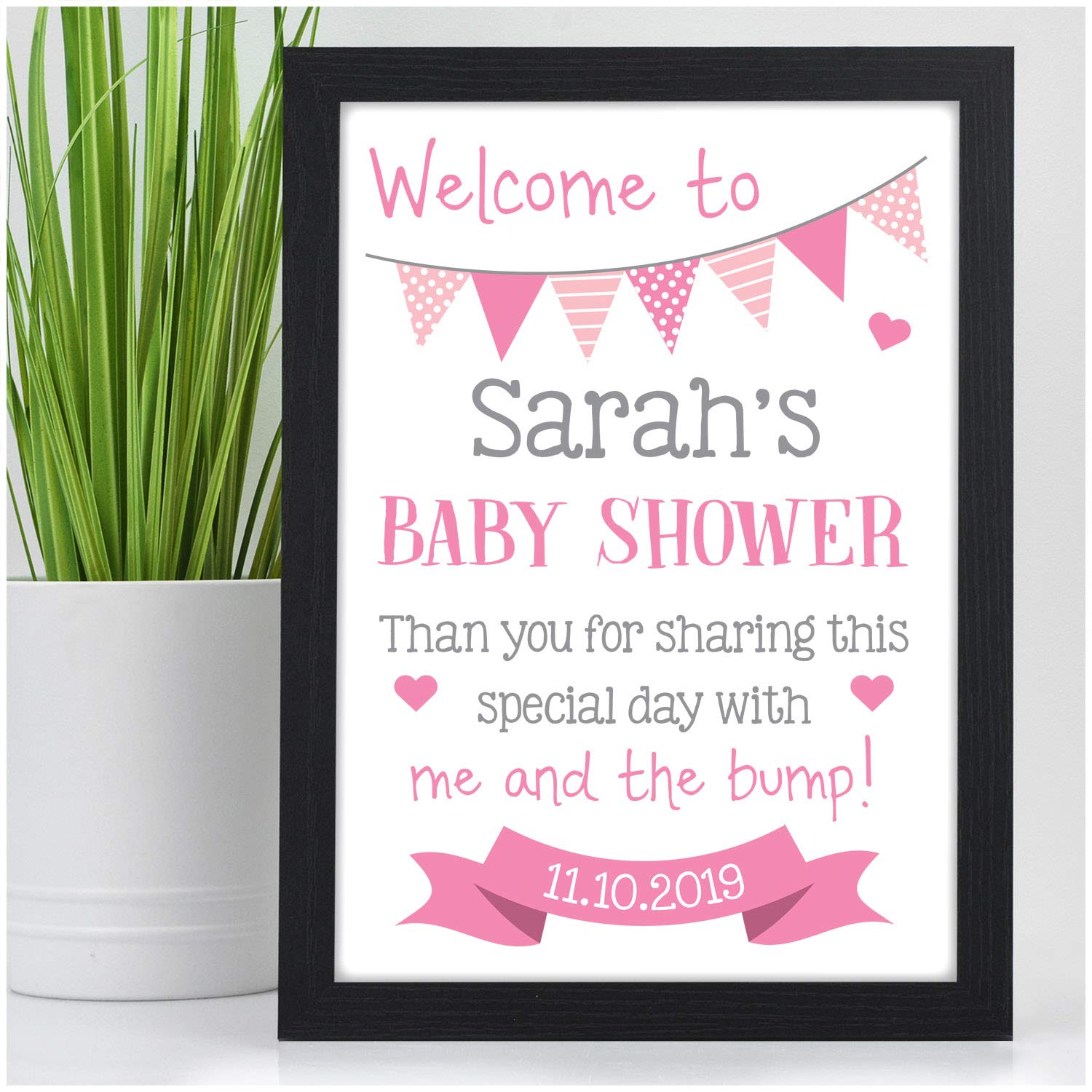 personalised baby shower decorations