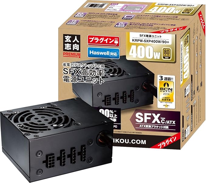 Amazon 玄人志向 電源 400w 80plus Gold Sfx Krpw Sxp400w 90 玄人志向 電源ユニット 通販
