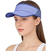 GXCROR Sports Sun Visor Hat Men Women, Lightweight Breathable Quick-Dry Visor Hat, UPF 50+ Tennis Golf Running Visor