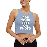KDK Custom Women's Workout Tank Tops Add Your Own Design Picture Photo Text