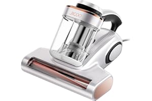 JIGOO Bed Vacuum Cleaner, Mattress Vacuum Cleaner with UV & Ultrasonic and High Heating, 13Kpa Suction 500W Powerful Double C