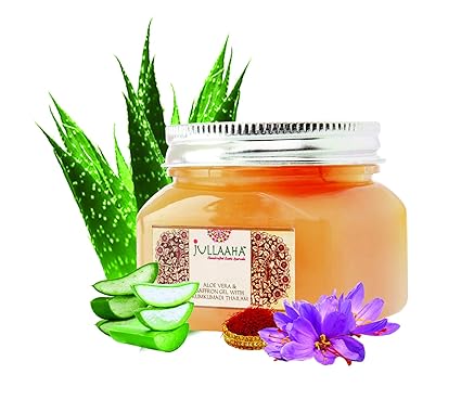 Jullaaha Aloevera Gel with Saffron and Kumkumadhi Thailam, 100g
