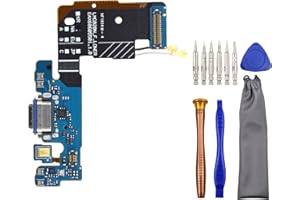 SUNWAYS USB Charging Port Replacement Part Flex Cable for (US Version) LG G8 ThinQ LM-G820N with Microphone Headphone Jack and Tool Kit