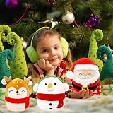 YAAVAAW 8 Inch Cute Christmas Reindeer Plush Pillow Toy Kawaii Soft Doll view 3