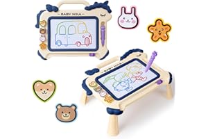 YySiRui Magnetic Drawing Board Sketch for 3 4 5 Year Old Baby, Toddlers Educational Learning Toys Age 3-5 Year Old Boy, Erasable Doodle Board for Kids, Toddlers Toys for Girls Birthday Gifts (Blue)