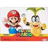 Super Mario Nintendo 4" Action Figure 2 Pack - Mario Vs. Iggy Koopa