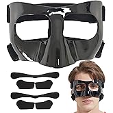 Nose Guard for Broken Nose Adjustable Basketball Baseball Softball Face Guards Face Shield Masks for Adults and Teenagers Sports Training Nose Guard Protects Nose and Face from Injury