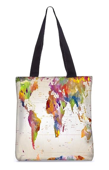 Snoogg Digitally Printed Utility Tote Bag Handbag Made Of Poly Canvas