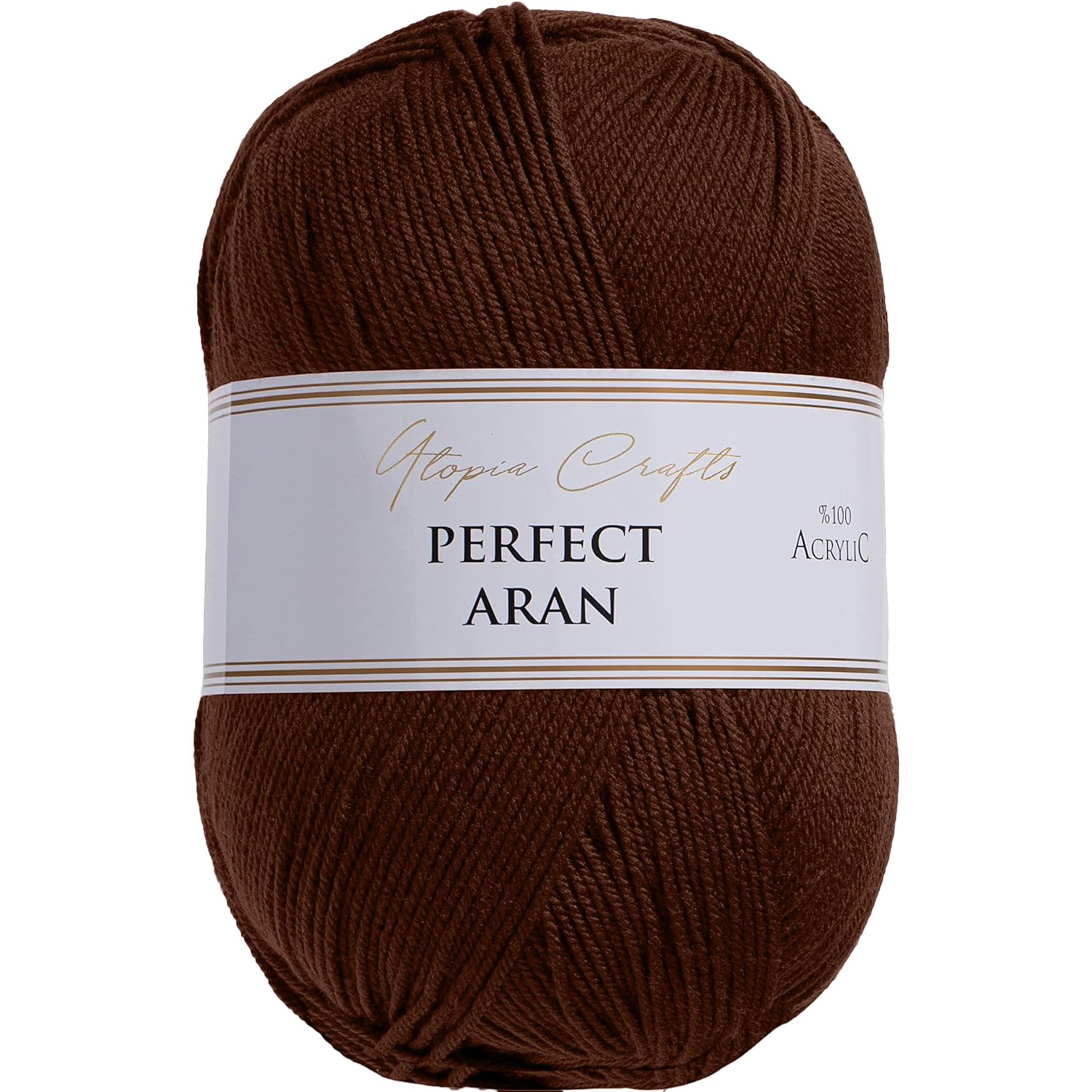 Utopia Crafts Aran Knitting and Crochet Yarn, 400g (Potting Soil) — image 1