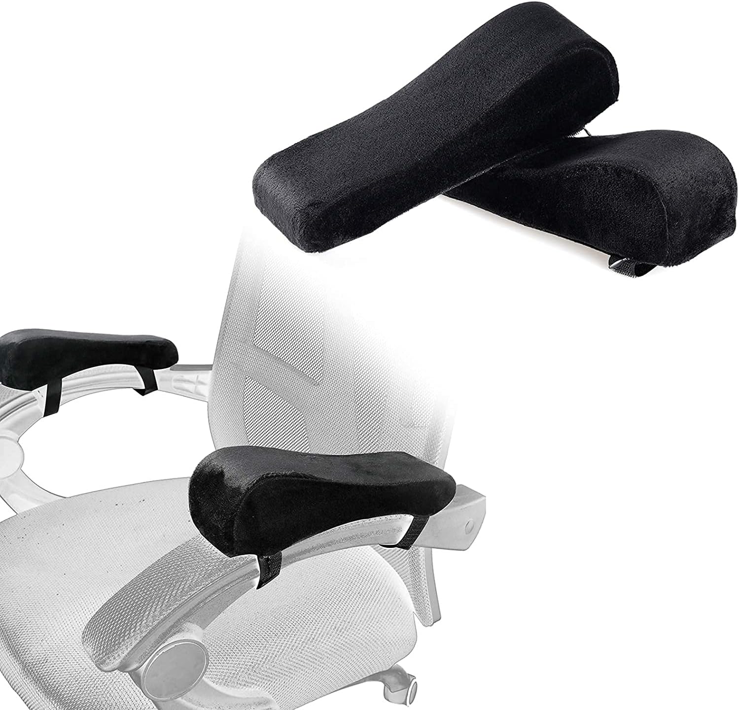 GT Office Chair Armrest Pads, 2 Pack Memory Foam Chair Arm Cover, Elbow Pillow for Elbows and