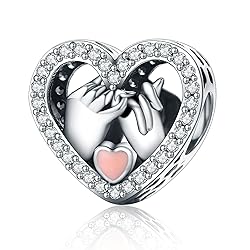 Alstade Pinky Swear Heart Charm 925 Sterling Silver