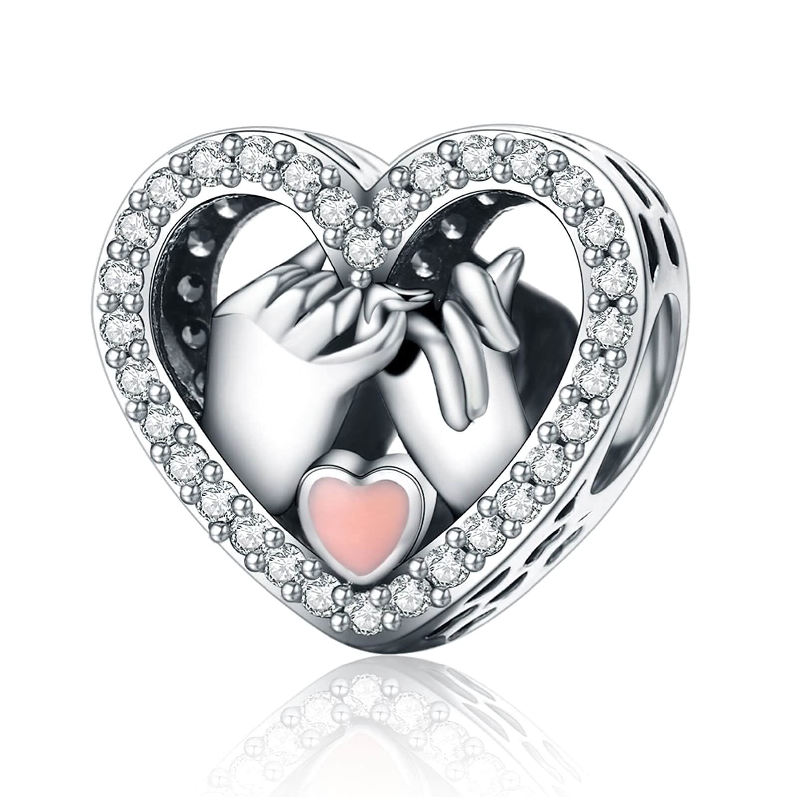 Alstade Pinky Swear Heart Charm 925 Sterling Silver