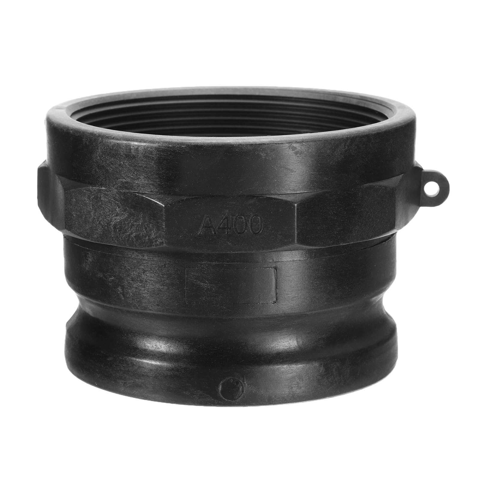 PATIKIL Poly Cam Lock Fittings, Part a 4" Male Adapter x 4" Female NPT Thread Cam Groove Hose Fittings Polypropylene Cam Lock Fittings, Black