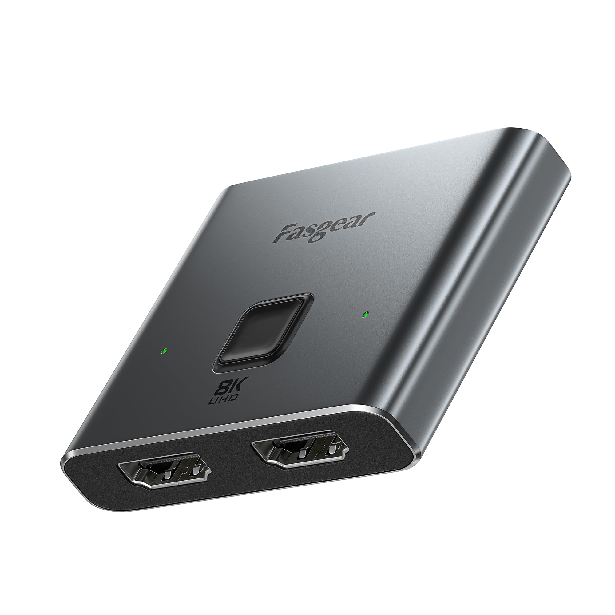 Fasgear HDMI 2.1 Splitter Directional 2 in 1 out 8K@60Hz/4K@120Hz HDMI Switcher Adapter for TV Compatible for X-box PS5 Gaming Consoles Roku Fire Stick Projectors Monitors Laptops