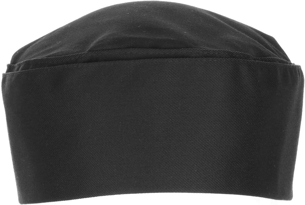Chef Works Unisex Double-Rimmed Chef Beanie, Black, One Size: Clothing