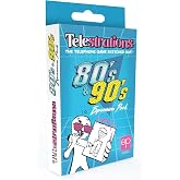 Telestrations 80s/90s Expansion Pack | Featuring 600 Totally Awesome Words, Phrases, and References | Great New Addition to Telestrations Party Game