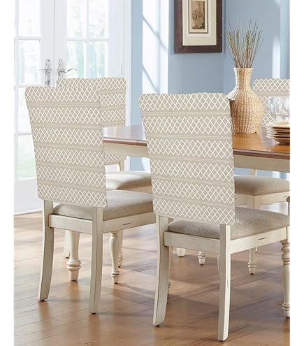 Floral Dining Chair Retro Paisley Green Slipcovers Chair