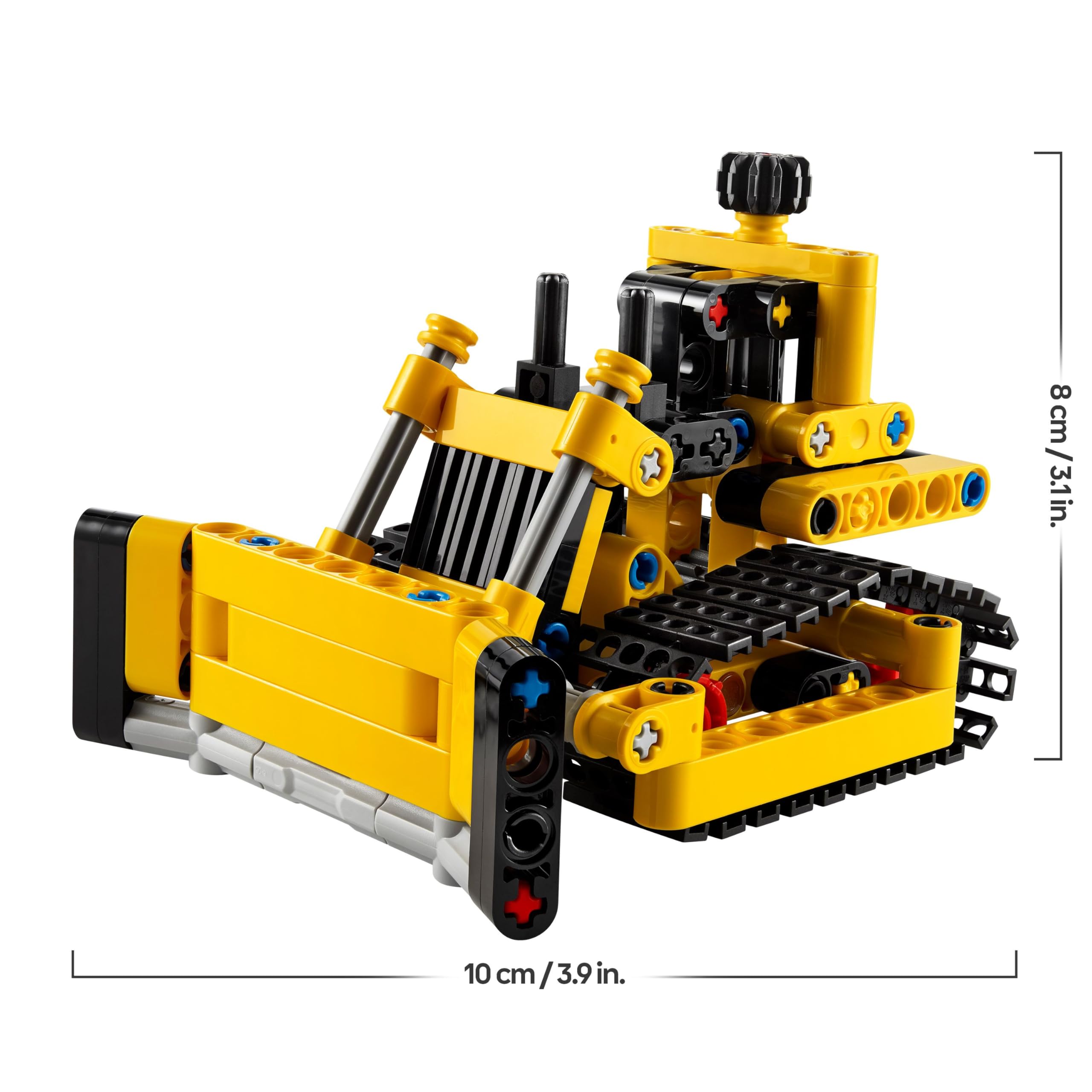 LEGO Technic Schwerlast Bulldozer, Spielzeug-Planierraupe zum Bauen, Ergänze Deine Baustelle, Konstruktionsspielzeug für Kinder, Technik-Geschenk für Jungs und Mädchen ab 7 Jahren 42163