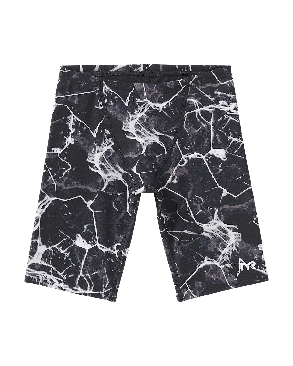 TYR Boys’ Durafast Elite Jammer Swimsuit, Titanium/Synapse, 24