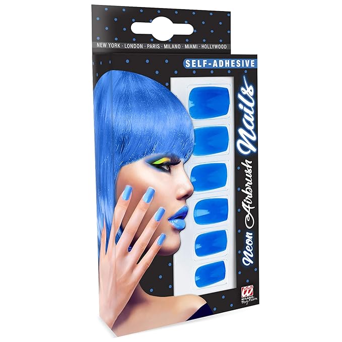 WIDMANN - Selbstklebende Neon Fingernägel