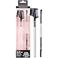 JAPONESQUE Brow & Eye Brush Set, Includes Brow/Lash Comb to Brush Brows and Separate Lashes, Angled Liner Brush for Brow Filler Application, Spoolie to Smooth Brows