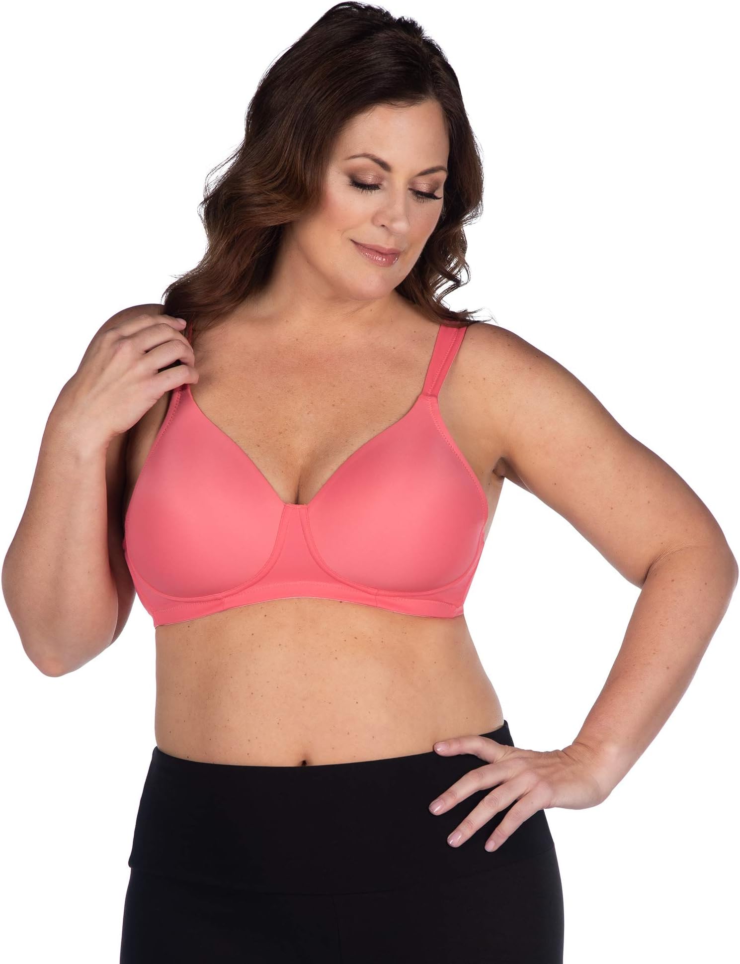 Leading Lady Women's Plus-Size Wireless Padded T-Shirt Bra
