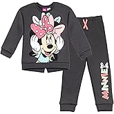 Disney Minnie Mouse Fleece Sweatshirt and Pants Outfit Set Newborn to Big Kid Sizes (Newborn - 14-16)