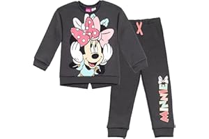 Disney Minnie Mouse Fleece Sweatshirt and Pants Outfit Set Newborn to Big Kid Sizes (Newborn - 14-16)