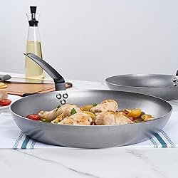 Restaurantware Met Lux 14 Inch Fry Pans, 6 No-Stick