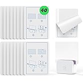 LFSYS 40 Packs Refill Card(Refills Only) for Plug in UV Light Trap | Transparent Double Side Sticky Card Refills for LFSYS plug-ins, fruit fly traps for indoors