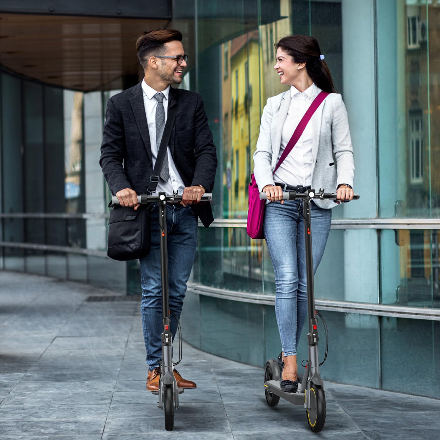 Electric Scooter Adults, Powerful 350W E-Scooter, Max 19 Mph & 15-19 Miles Range Scooters, Folding Scooters with 8.5