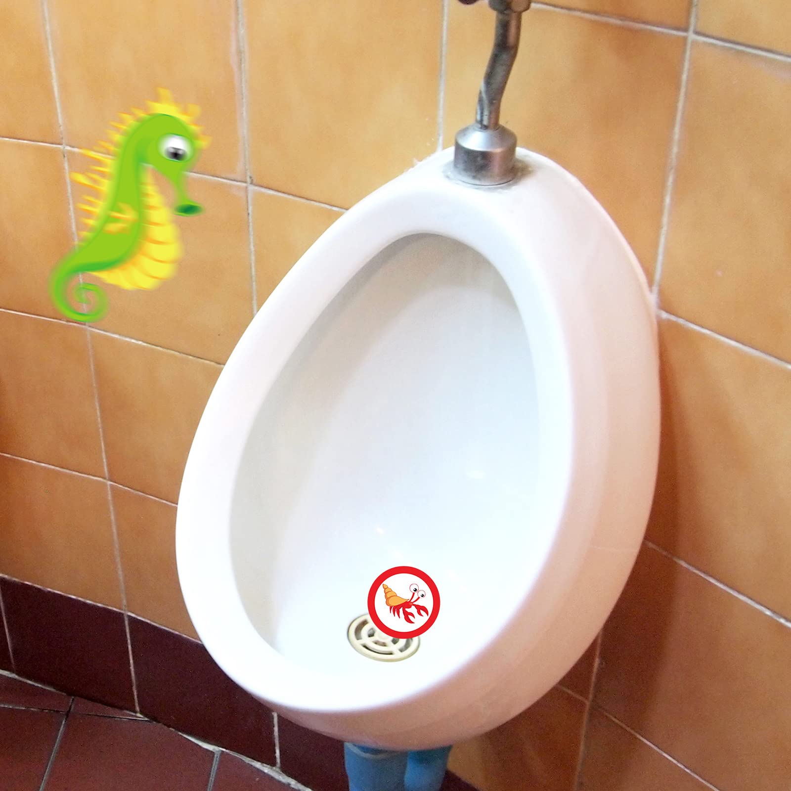 Woanger 240 Pieces Toilet Targets for Boys, Ocean Animals Potty Training Flushable Targets Sea Creatures Potty Training Stickers 2 Inch Pee Stickers Color Changing Pee Signs for Toddler Boys Training