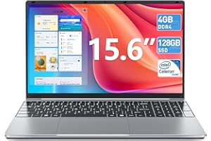 SGIN Laptops, Laptop 15 Inch, 4GB DDR4 128GB SSD Laptops Computer with Intel Core Processor (up to 2.4 GHz), Webcam, Type-C, Mini HDMI, USB3.0, Dual WiFi, 7000mAh, Numeric Keypad