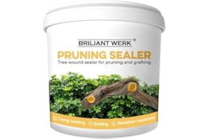 Briliantwerk 28 oz Transparent Tree Pruning Sealer - Tree Wound Sealer - Protective Coating for Pruning Cuts & Grafting Ideal for Tree Bark & Branch Care