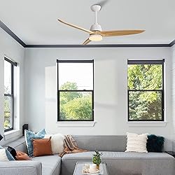 CACI Mall 56 inch Wood Ceiling Fan Indoor with