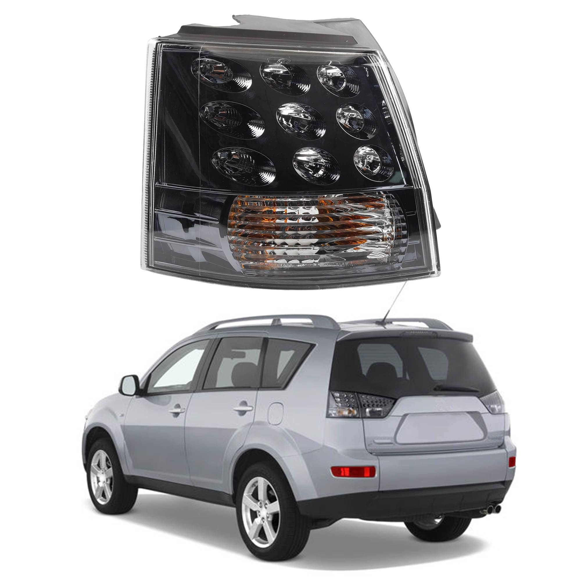 Photo 1 of Dasbecan Left Driver Side Tail Light Assembly Compatible with 07 08 09 10 11 12 13 Mitsubishi Outlander EX Rear Brake Lamp