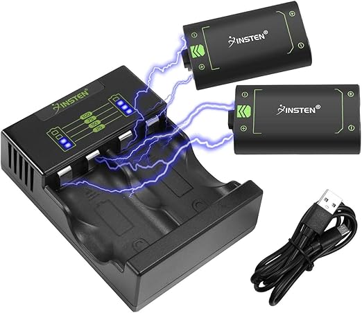 Amazon Insten For Xbox One バッテリーパック 2800mah充電池2個 デュアルスロットチャージャードックステーション付き Xbox One Xbox One S Xbox One Elite Xbox One X ワイヤレスコントローラー用 バッテリー 充電器 Amazon Insten For Xbox One バッテリーパック 2800mah充電池2個 デュアルスロットチャージャードックステーション付き Xbox One Xbox One S Xbox One Elite Xbox One X ワイヤレスコントローラー用 バッテリー 充電器