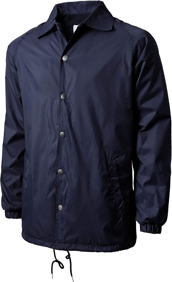 Mens Coaches Jackets Waterproof Windbreaker Coat Active Sportswear (X