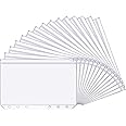 Yaomiao 15 Packs A6 Binder Pockets 6 Holes Budget Cash Envelopes Clear Zipper Folders Loose Leaf Bags Waterproof PVC Document Pouch Filing Bags Loose Leaf Bags for 6 Ring Binder
