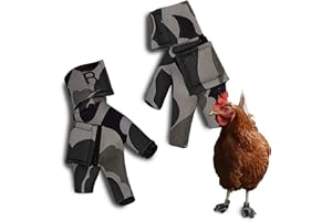 Birdy Bootie Chicken Shoes for Injured Feet – Protective Neoprene Footwear for Chicken, Open-Toe Design for Bumblefoot Relief, Made in USA - Standard, 3" Max. Inside Width, Gray Camouflage