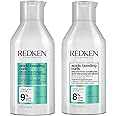 REDKEN Acidic Bonding Curls Shampoo & Conditioner Set For Coily and Curly Hair - Curl Control + Definition, With Citric Acid, Avocado Oil and Shea Butter, Silicone-Free