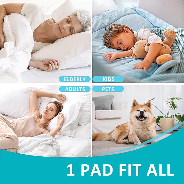 KANECH 44″X52″ WASHABLE WATERPROOF BED PADS (2 PACK) – REUSABLE INCONTINENCE BED PADS HOLD 10 CUPS, NON-SLIP & SILENT MATTRESS PROTECTOR FOR ADULTS, KIDS, ELDERLY AND DOGS