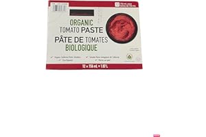Organic Tomato Paste, 12 x 156 mL Cans, Vine-Ripened Roma Tomatoes, 1.87 L