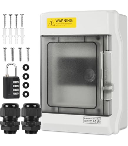 KERWINN 2 Way Distribution Protection Box,ABS/PC Alloy Plastic