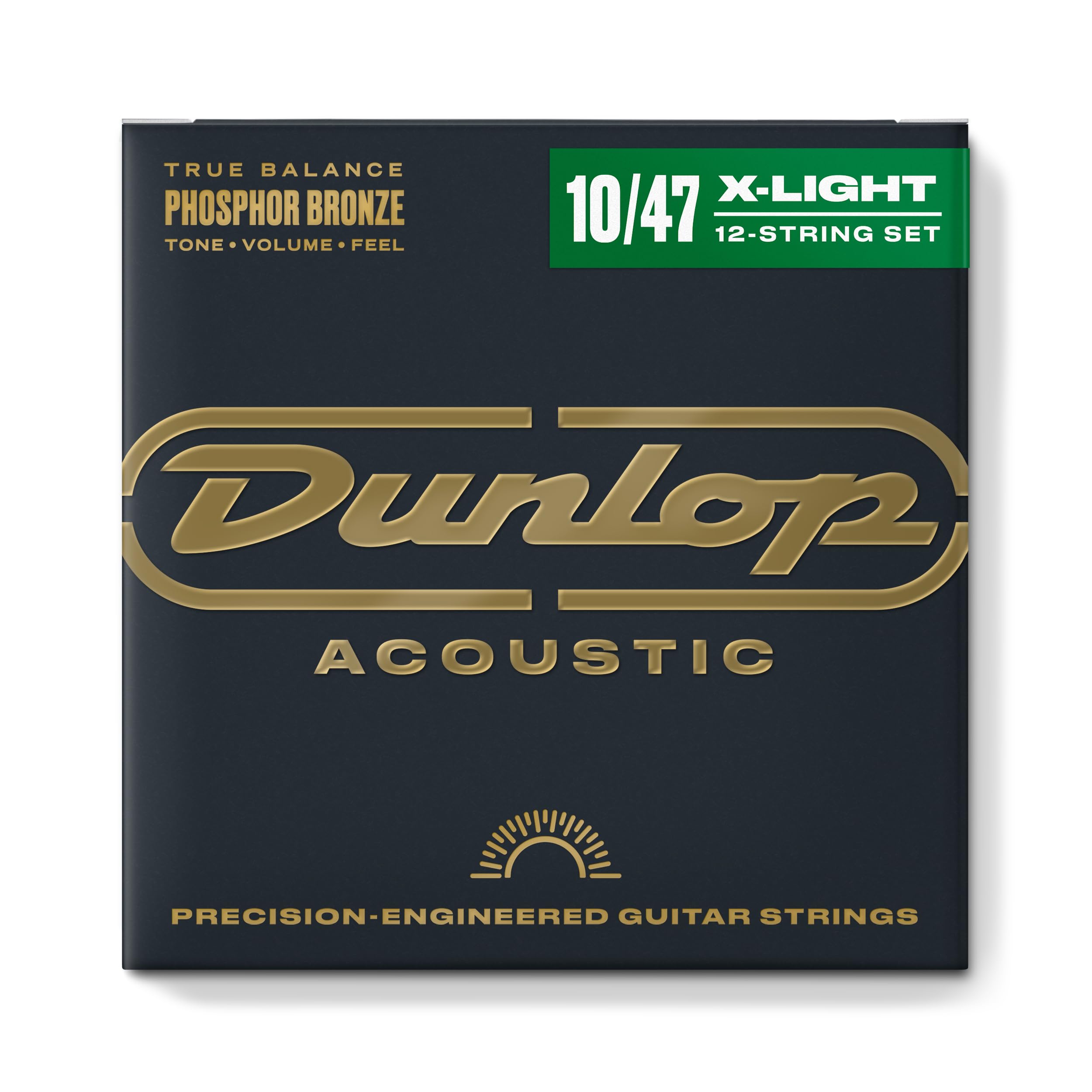 Dunlop DAP1047J Phosphor Light Acoustic Guitar Strings (Pack of 12) — image 1