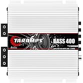 Taramps Bass 400 2 Ohms Monoblock Amplifier 400 Watts Rms 1 Channel 14.4VDC Out Power Full Range, Great for Sub/Bass - Rca/High Level Input, Car Audio
