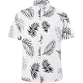 SEAOYOZO Men's Hawaiian Shirts Short Sleeve Tropical Shirt for Men Button Down Shirts Summer Aloha Beach Shirt