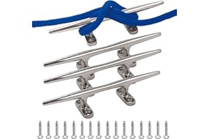 SHENGHUISS Boat Cleat 316 Stainless Steel Open Base Boat Dock Cleats（4"/5"/6"/8"/10"/12"）